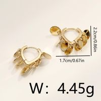 1 Pair Simple Style Round Polishing Copper 18K Gold Plated Hoop Earrings sku image 1