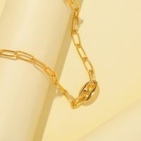 Simple Style Letter Alloy 18K Gold Plated Women's Necklace main image 6