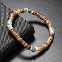Retro Geometric Coconut Shell Beaded Men's Bracelets 10 Pieces 1 Piece sku image 1