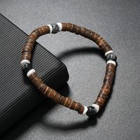 Retro Geometric Coconut Shell Beaded Men's Bracelets 10 Pieces 1 Piece sku image 5