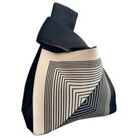 Women's Medium Polyester Color Block Stripe Argyle Vintage Style Square Open Shopping Bags main image 5