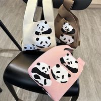 Women's Medium Polyester Animal Little Bear Stripe Cute Open Handbag Shopping Bags main image 5