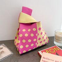 Women's Medium Polyester Animal Little Bear Stripe Cute Open Handbag Shopping Bags sku image 25
