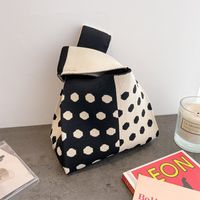 Women's Medium Polyester Animal Little Bear Stripe Cute Open Handbag Shopping Bags sku image 26