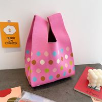 Women's Medium Polyester Animal Little Bear Stripe Cute Open Handbag Shopping Bags sku image 31