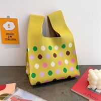 Women's Medium Polyester Animal Little Bear Stripe Cute Open Handbag Shopping Bags sku image 33