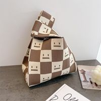 Women's Medium Polyester Animal Little Bear Stripe Cute Open Handbag Shopping Bags sku image 37