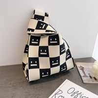 Women's Medium Polyester Animal Little Bear Stripe Cute Open Handbag Shopping Bags sku image 35