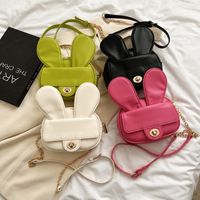Women's Small Pu Leather Solid Color Cute Oval Magnetic Buckle Crossbody Bag main image 4