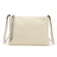 Women's Small Pu Leather Solid Color Basic Zipper Envelope Bag main image 4