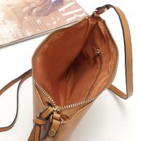 Women's Small Pu Leather Solid Color Basic Zipper Envelope Bag main image 5