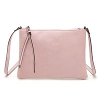 Women's Small Pu Leather Solid Color Basic Zipper Envelope Bag sku image 4