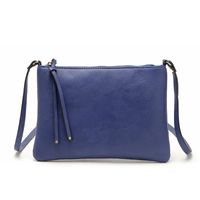 Women's Small Pu Leather Solid Color Basic Zipper Envelope Bag sku image 7