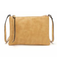 Women's Small Pu Leather Solid Color Basic Zipper Envelope Bag sku image 8