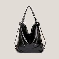 Women's Small Pu Leather Solid Color Classic Style Zipper Shoulder Bag sku image 1