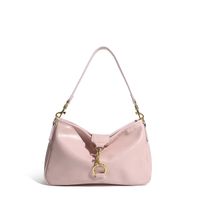 Women's Small Pu Leather Solid Color Elegant Lock Clasp Underarm Bag main image 2