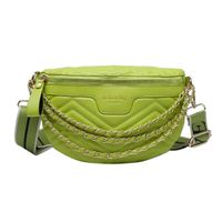 Women's Streetwear Solid Color Pu Leather Waist Bags sku image 3