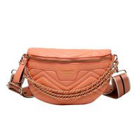 Women's Streetwear Solid Color Pu Leather Waist Bags sku image 2