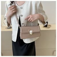 Women's Small Pu Leather Solid Color Classic Style Flip Cover Handbag main image 5