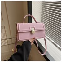 Women's Small Pu Leather Solid Color Classic Style Flip Cover Handbag sku image 2