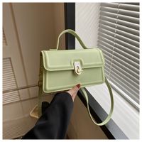 Women's Small Pu Leather Solid Color Classic Style Flip Cover Handbag sku image 5