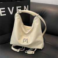 Women's Medium Pu Leather Letter Classic Style Zipper Tote Bag main image 1