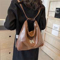Women's Medium Pu Leather Letter Classic Style Zipper Tote Bag main image 4