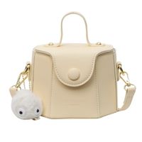 Women's Small Pu Leather Solid Color Classic Style Flip Cover Handbag sku image 10