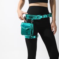 Women's Mini Pu Leather Solid Color Streetwear Magnetic Buckle Fanny Pack main image 5