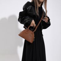 Women's Small Pu Leather Solid Color Streetwear Zipper Underarm Bag main image 3