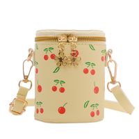 Women's Pu Leather Fruit Cute Cylindrical Zipper Crossbody Bag sku image 1
