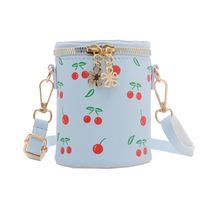 Women's Pu Leather Fruit Cute Cylindrical Zipper Crossbody Bag sku image 4
