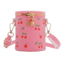 Women's Pu Leather Fruit Cute Cylindrical Zipper Crossbody Bag sku image 5