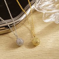 304 Stainless Steel 18K Gold Plated Simple Style Classic Style Fruit Pendant Necklace main image 1