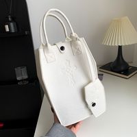 Frau Klein Pu-Leder Einfarbig Basic Eimer Reißverschluss Handtasche sku image 2