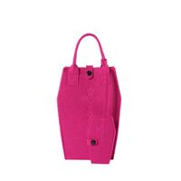 Mujeres Pequeña Cuero Sintético Color Sólido Básico Balde Cremallera Bolso sku image 5