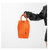 Women's Small Pu Leather Solid Color Basic Bucket Zipper Handbag sku image 4