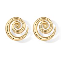 1 Pair Simple Style Geometric Alloy 18K Gold Plated Ear Studs main image 1