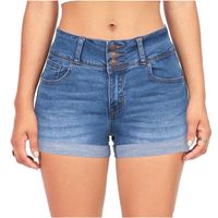 Femmes Du Quotidien Vêtement De Rue Couleur Unie Shorts Jeans Pantalon Droit main image 1