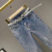 Women's Holiday Daily Streetwear Solid Color Ankle-Length Jeans main image 3