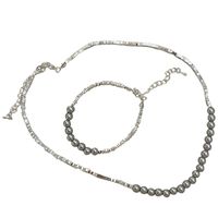 Style Simple Géométrique Perle Artificielle Le Cuivre Perlé Placage Femmes Collier main image 4