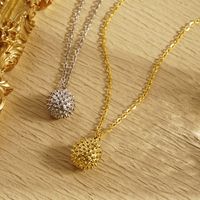 304 Stainless Steel 18K Gold Plated Simple Style Classic Style Fruit Pendant Necklace main image 3