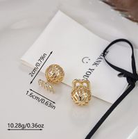 MAMA Simple Style Letter Alloy Hollow Out Inlay Mother'S Day Women's Ear Studs 1 Pair main image 2