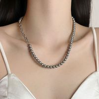 Elegant Geometric Imitation Pearl Alloy Beaded Plating Women's Necklace main image 5