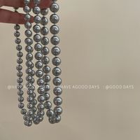 Einfacher Stil Geometrisch Imitationsperle Perlen Polieren Frau Halskette main image 2