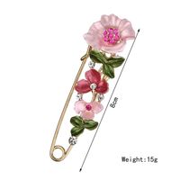 Elegant Blume Legierung Emaille Inlay Strasssteine Unisex Broschen main image 2