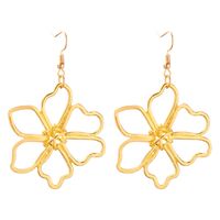 1 Pair Simple Style Flower Plating Alloy Ear Hook main image 5