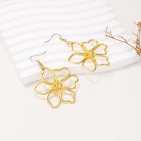 1 Pair Simple Style Flower Plating Alloy Ear Hook main image 3