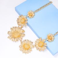IG Style Exaggerated Flower Alloy Plating Women's Earrings Necklace main image 5