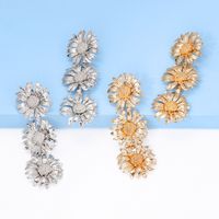 IG Style Exaggerated Flower Alloy Plating Women's Earrings Necklace main image 6